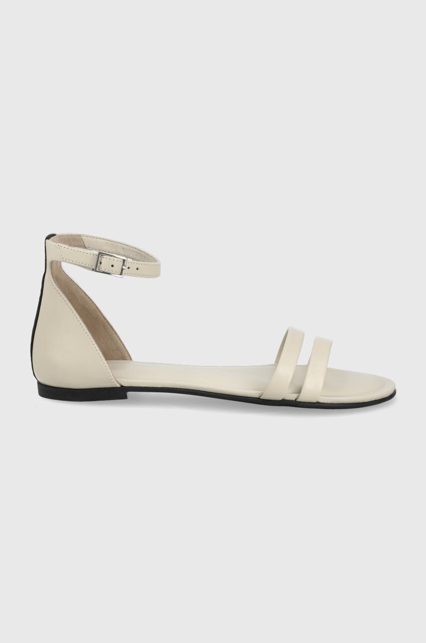 Hugo sandale de piele femei, culoarea bej