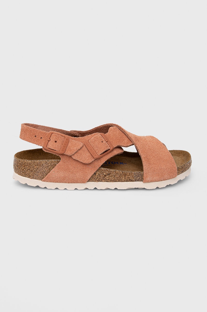 

Сандали от велур Birkenstock Tulum дамски в оранжево, Оранжев