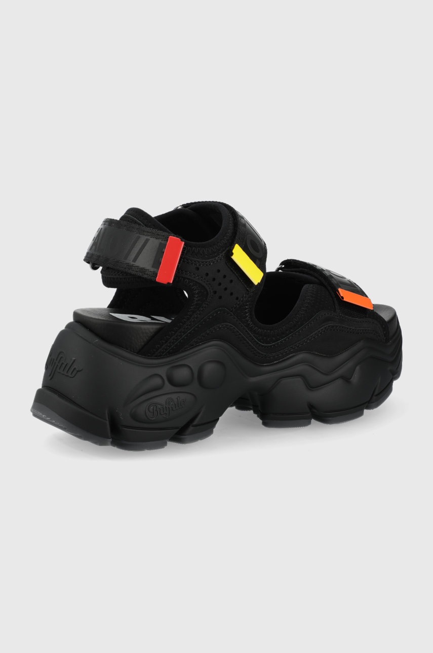 

Сандалі Buffalo жіночі колір чорний на платформі