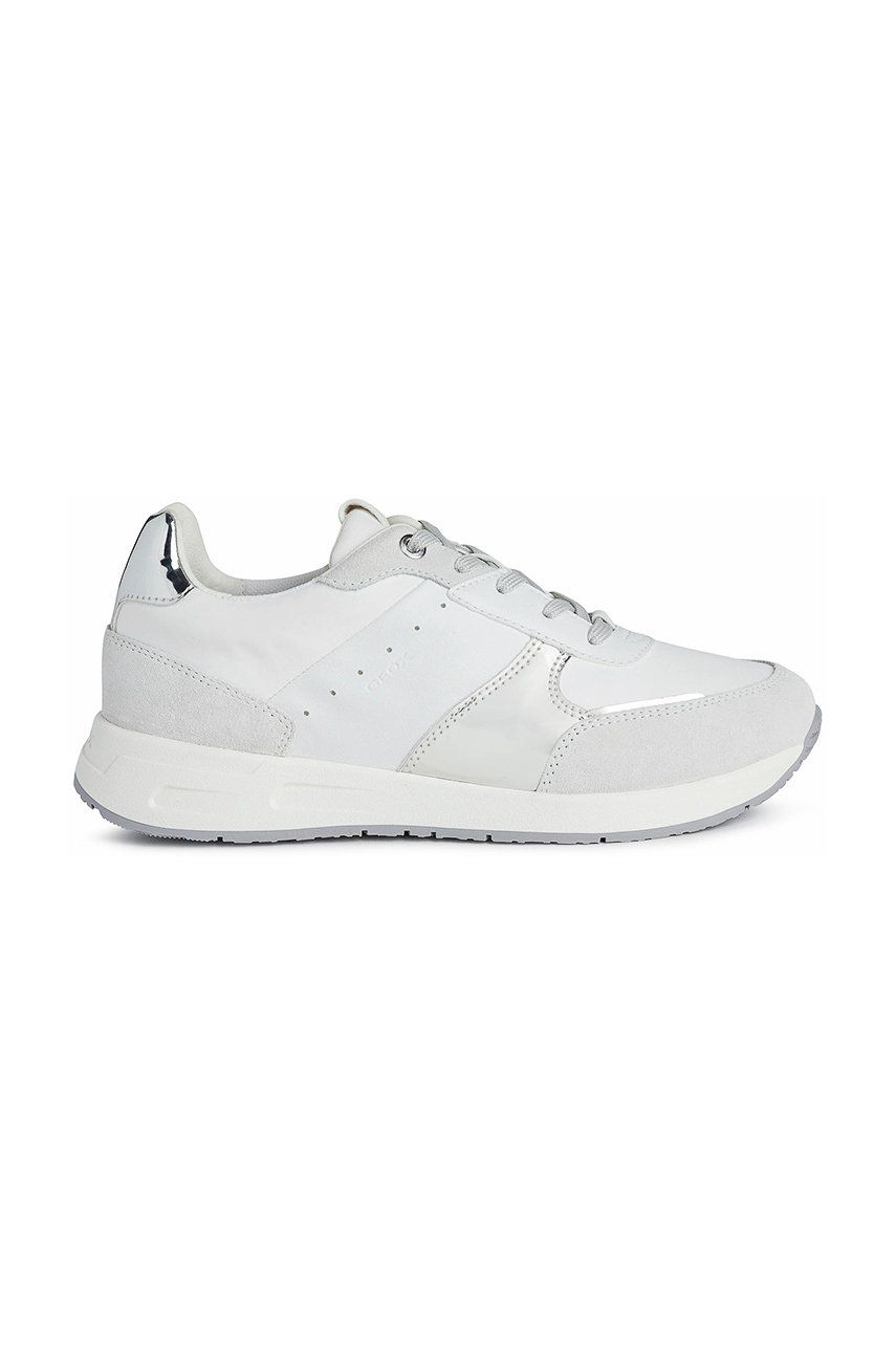 Geox pantofi culoarea alb, cu platforma ANSWEAR