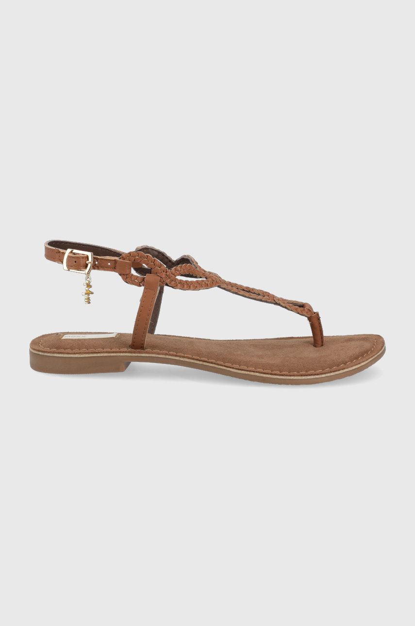 Mexx sandale de piele Sandal Jolene femei, culoarea maro Answear 2023-06-01