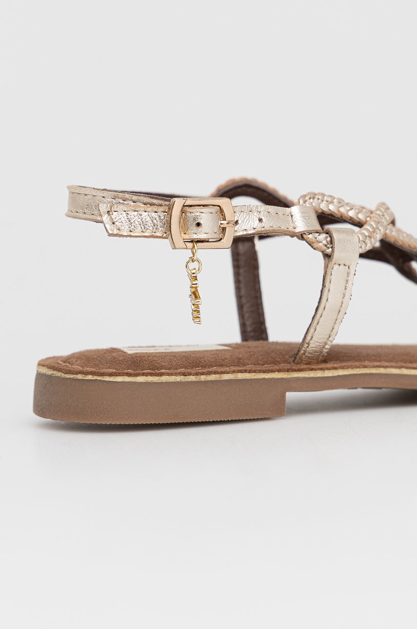 

Кожаные сандалии Mexx Sandal Jolene женские цвет золотой