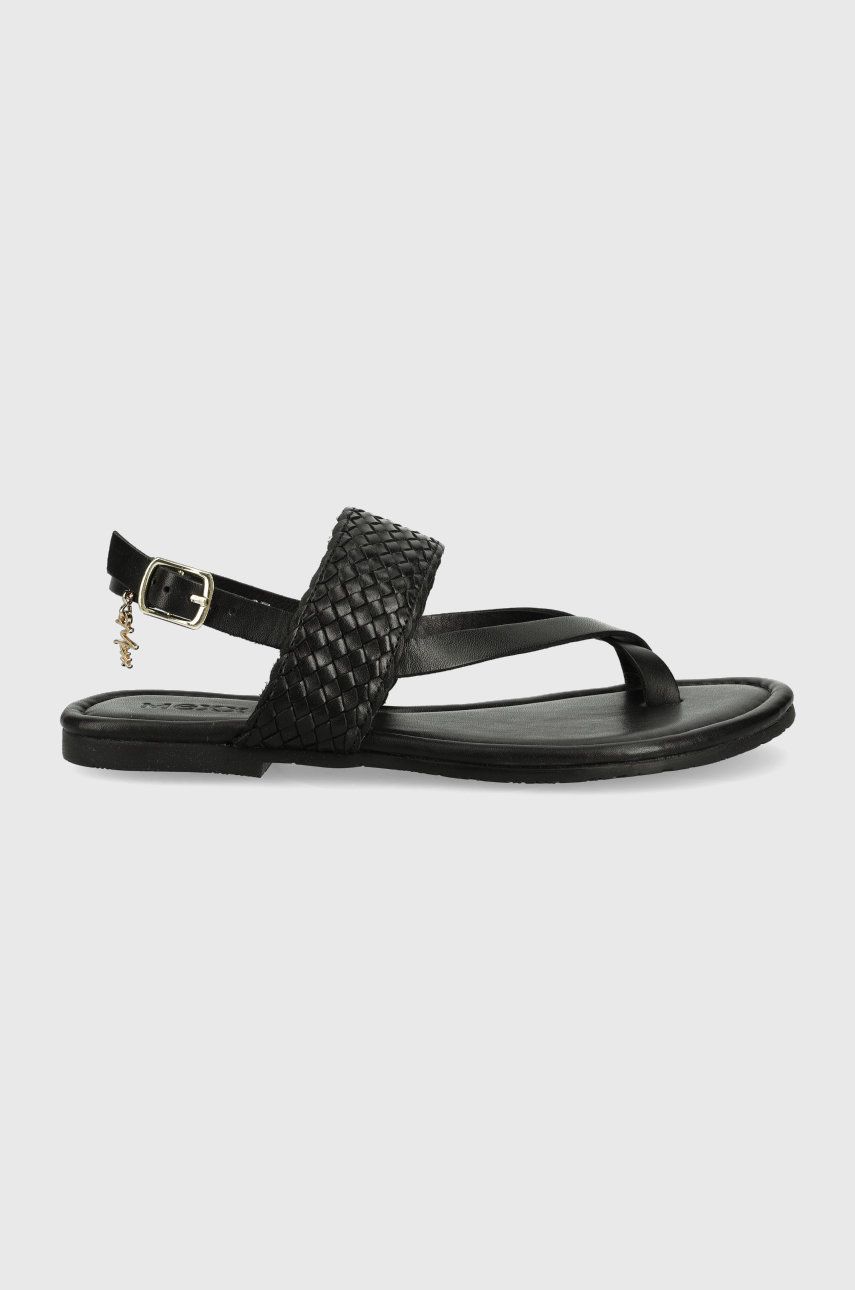 Mexx sandale de piele Sandal Joraya femei, culoarea negru answear.ro