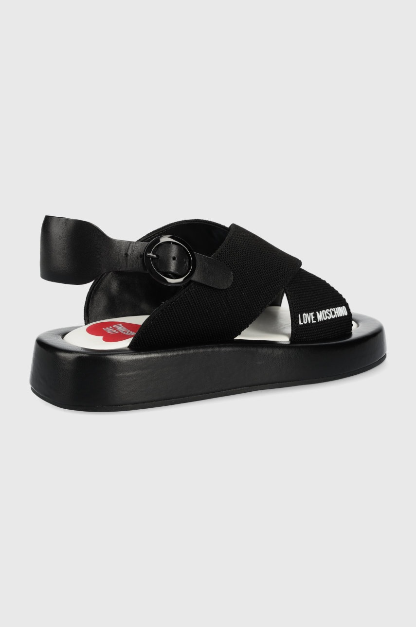 

Сандалии Love Moschino женские цвет чёрный на платформе