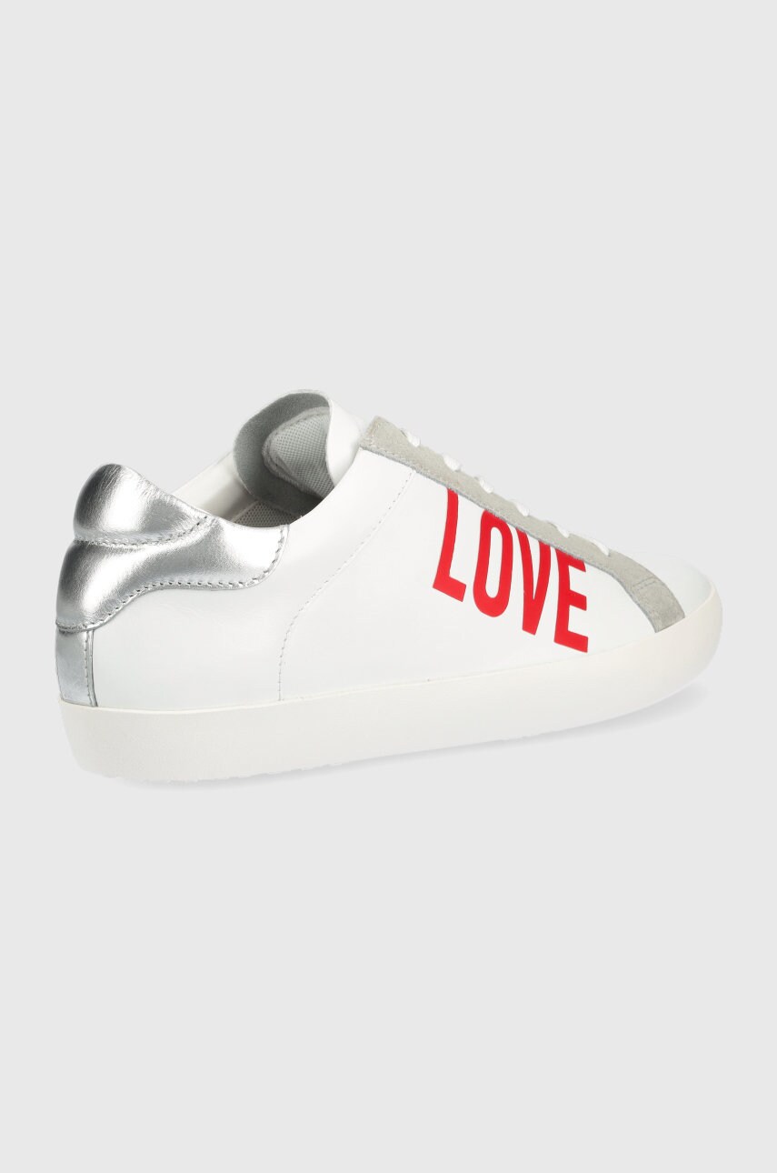 

Шкіряні кросівки Love Moschino колір білий