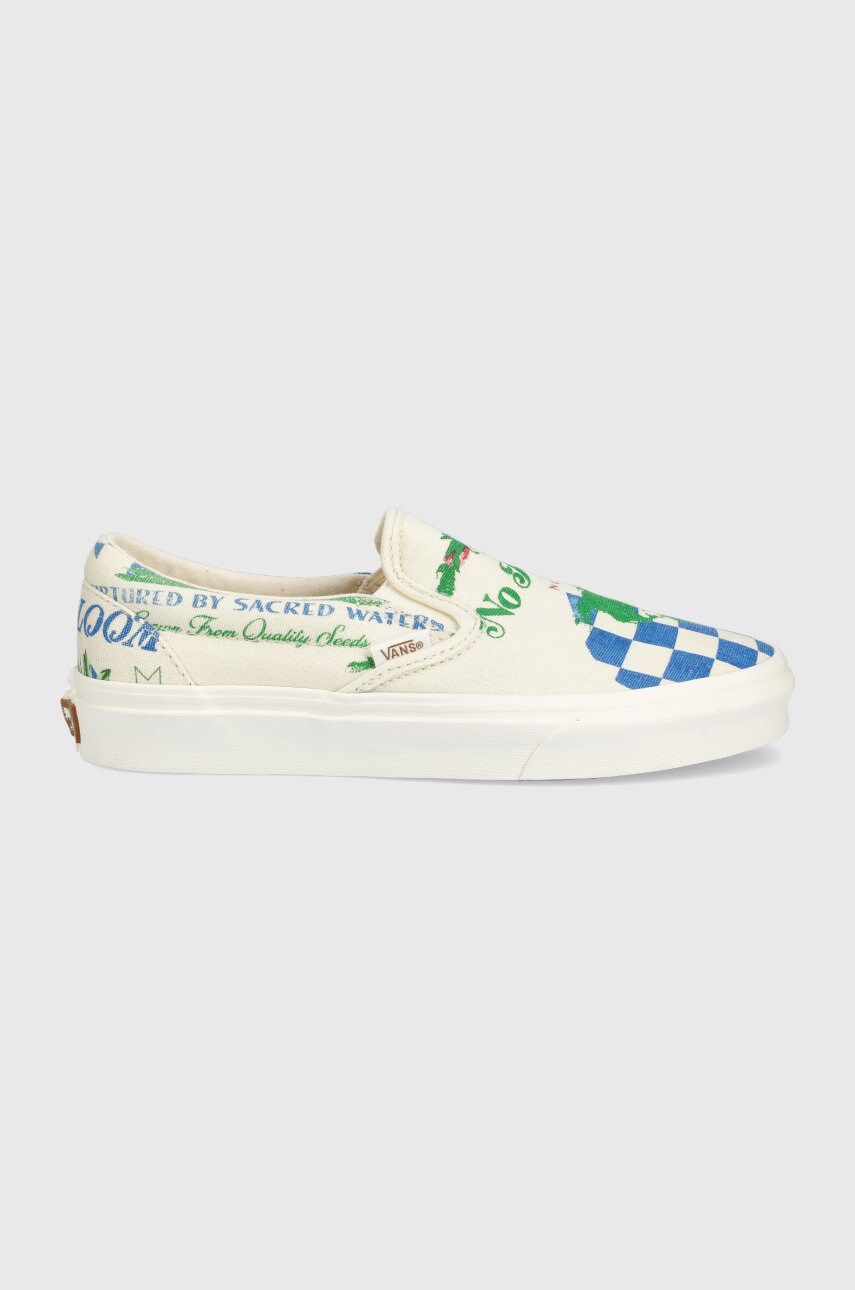 Vans tenisi ua classic slip-on femei, culoarea bej
