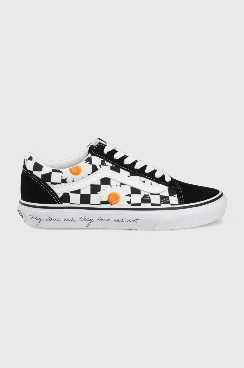 

Високи кецове Vans Ua Old Skool дамски в черно, Черен