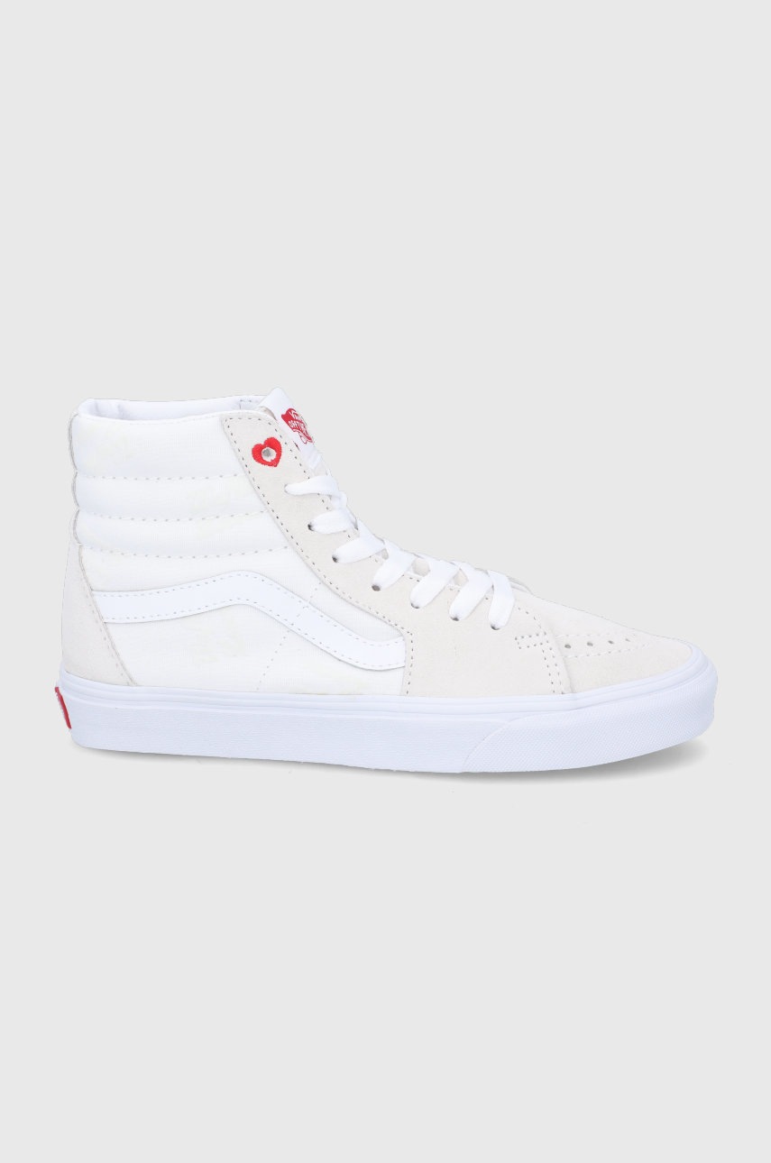 

Високи кецове Vans Ua Sk8-hi дамски в бяло, Бял
