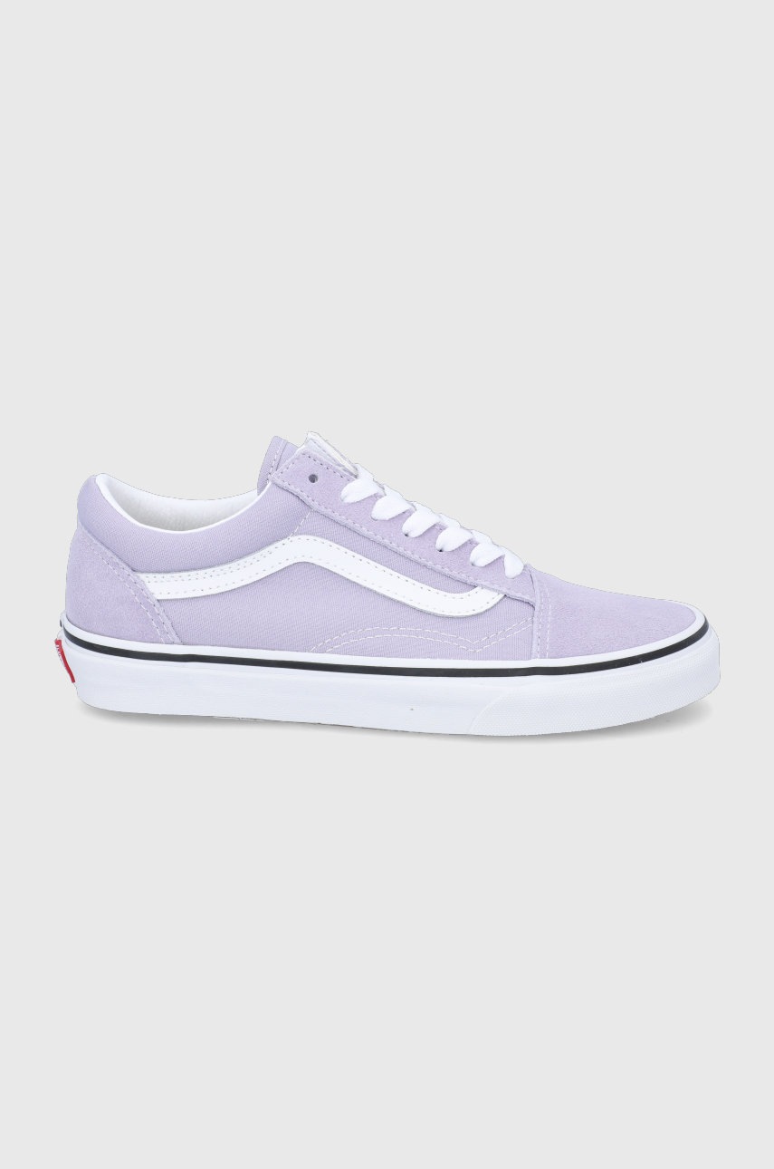 

Ниски кецове Vans Ua Old Skool дамски в лилаво, Виолетов