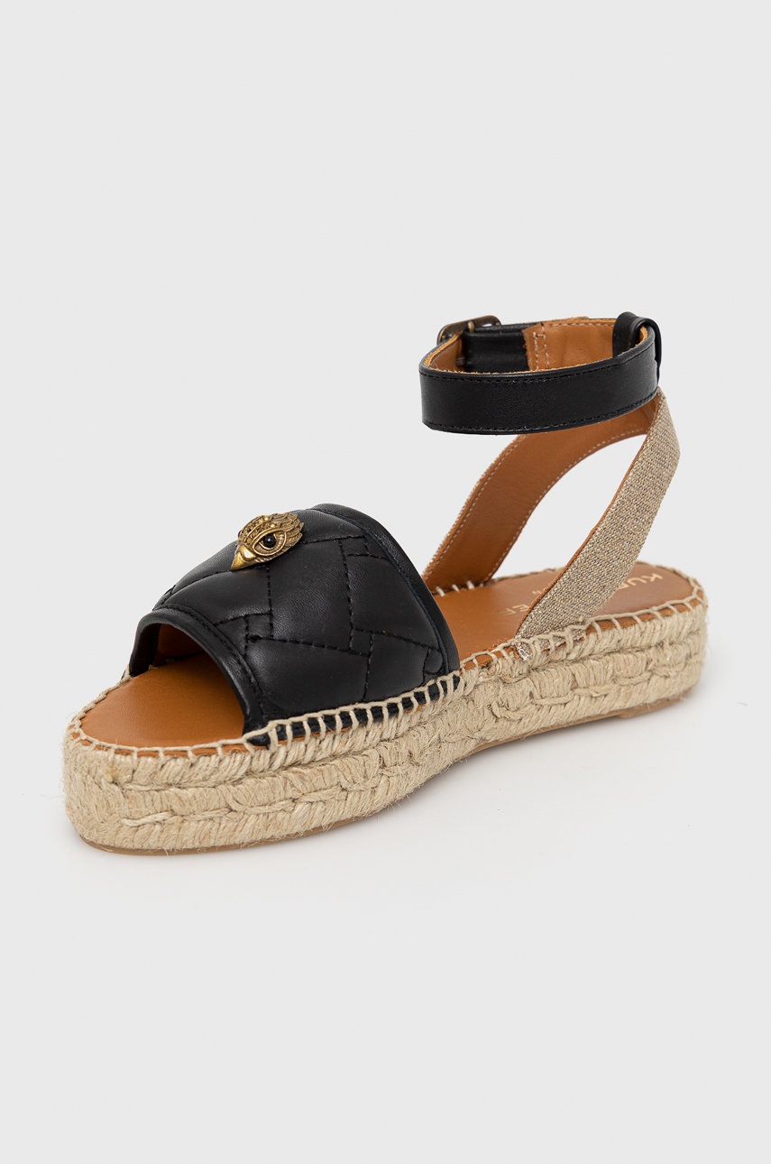 

Кожаные сандалии Kurt Geiger London женские цвет чёрный на платформе