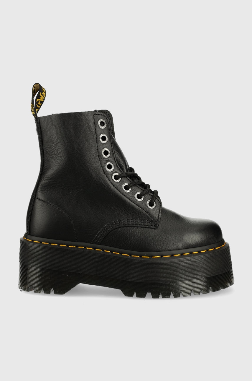 Dr. Martens Bocanci De Piele Femei, Culoarea Negru, Cu Platforma Dm26925001.1460.pascal-black.pisa