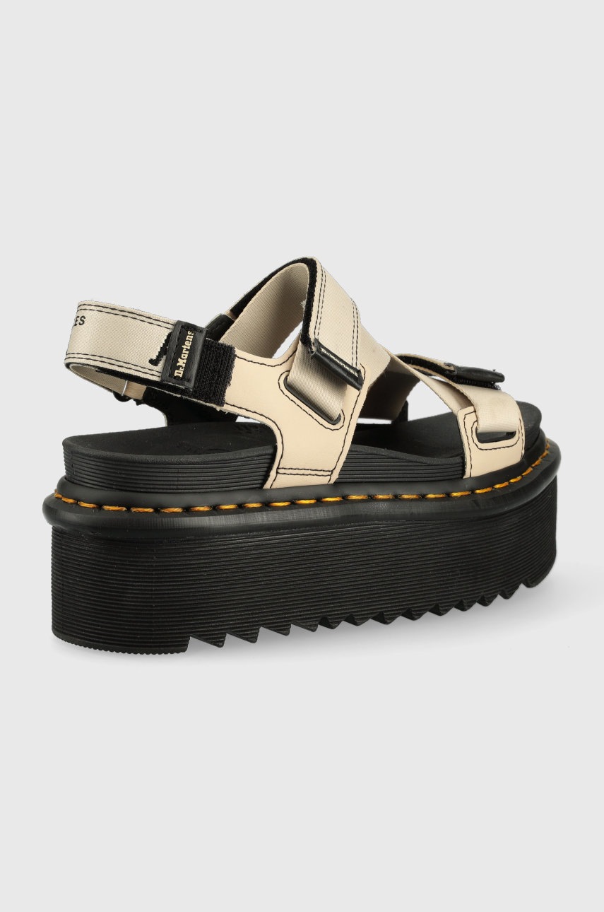 

Сандалии Dr. Martens женские цвет бежевый на платформе