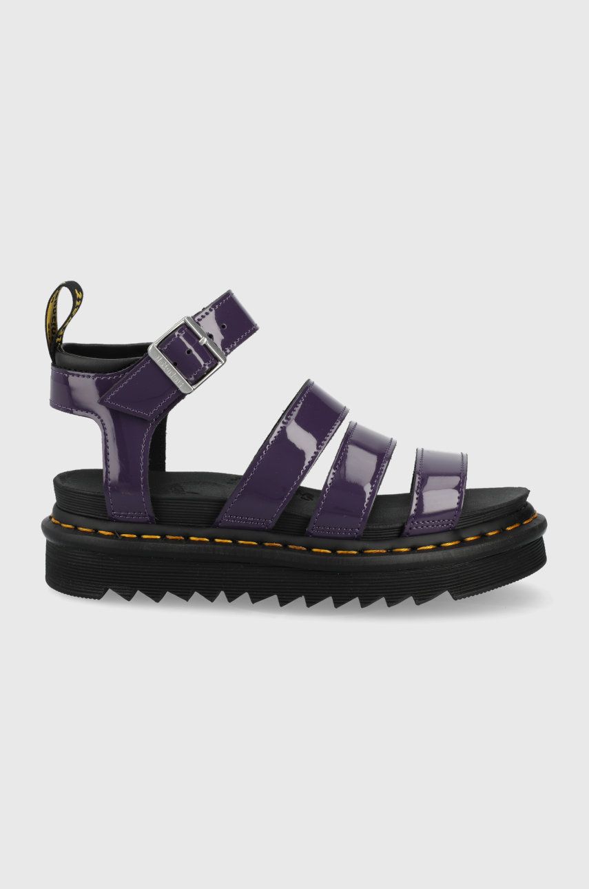 Dr. Martens sandale de piele femei, culoarea violet, cu platforma Answear 2023-06-08