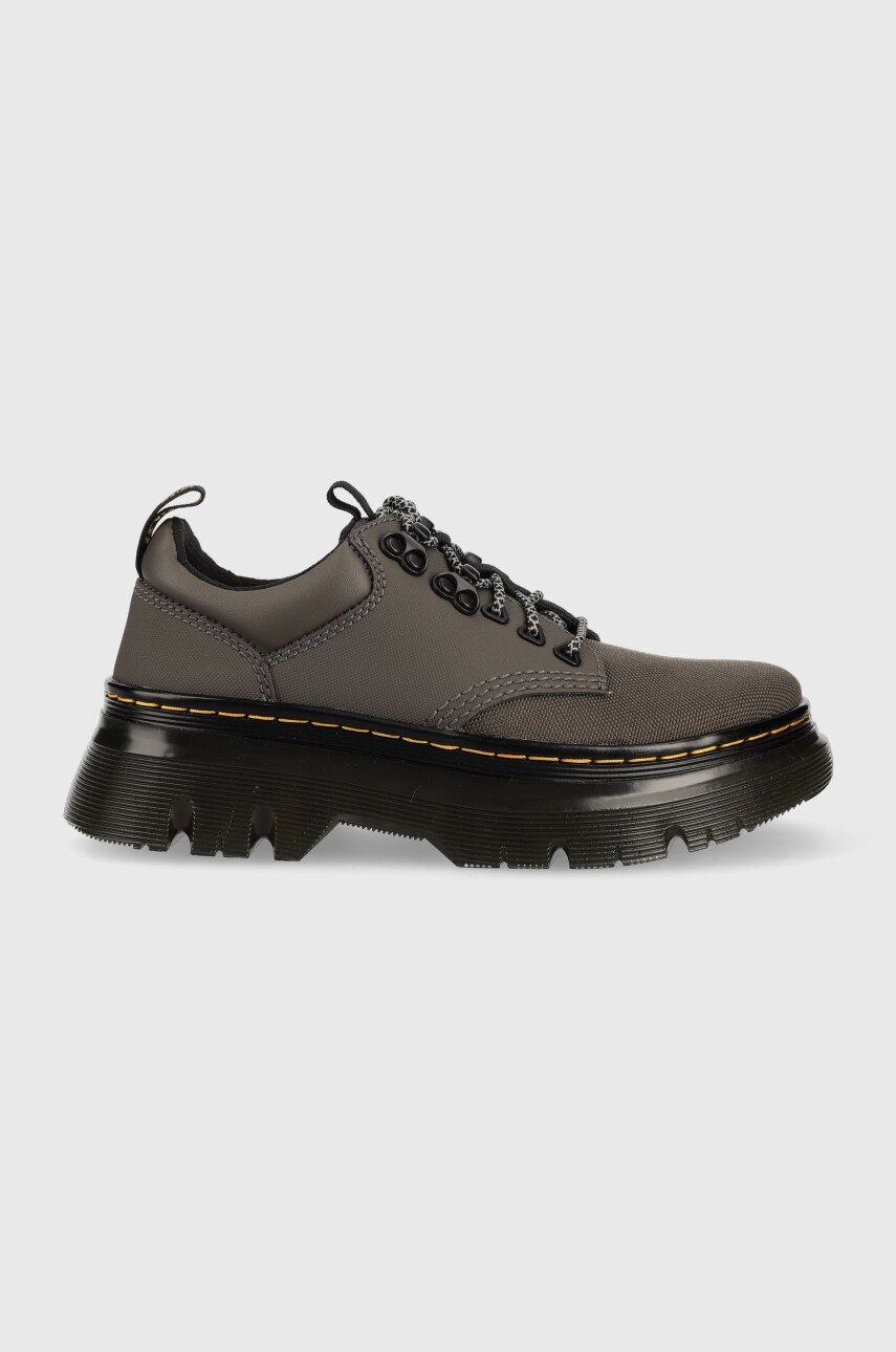 Dr. Martens pantofi culoarea verde, cu toc plat DM27390029.D.Tarik.Lo-Gnmtl.TAP