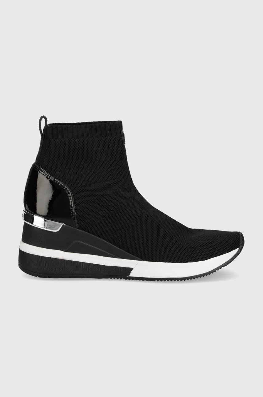 Levně Sneakers boty MICHAEL Kors Skyler Bootie černá barva