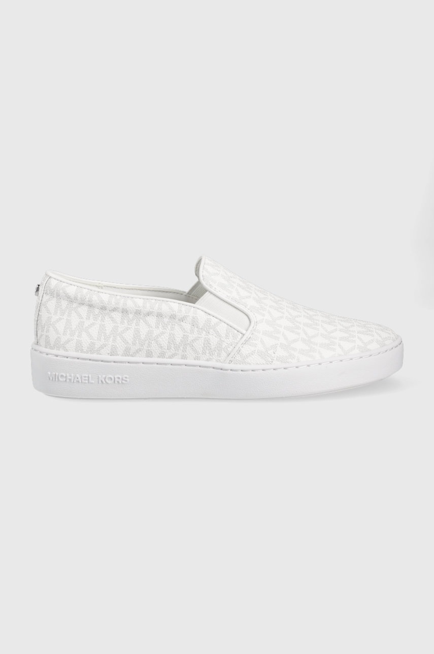 Michael Michael Kors - Michael kors tenisówki keaton slip on kolor biały