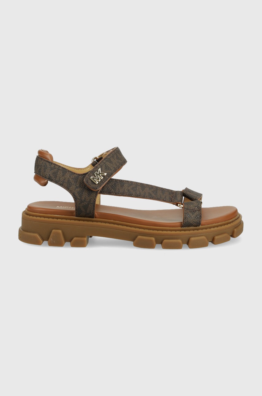 

Сандали MICHAEL Michael Kors Ridley Sandal в кафяво с платформа, Кафяв