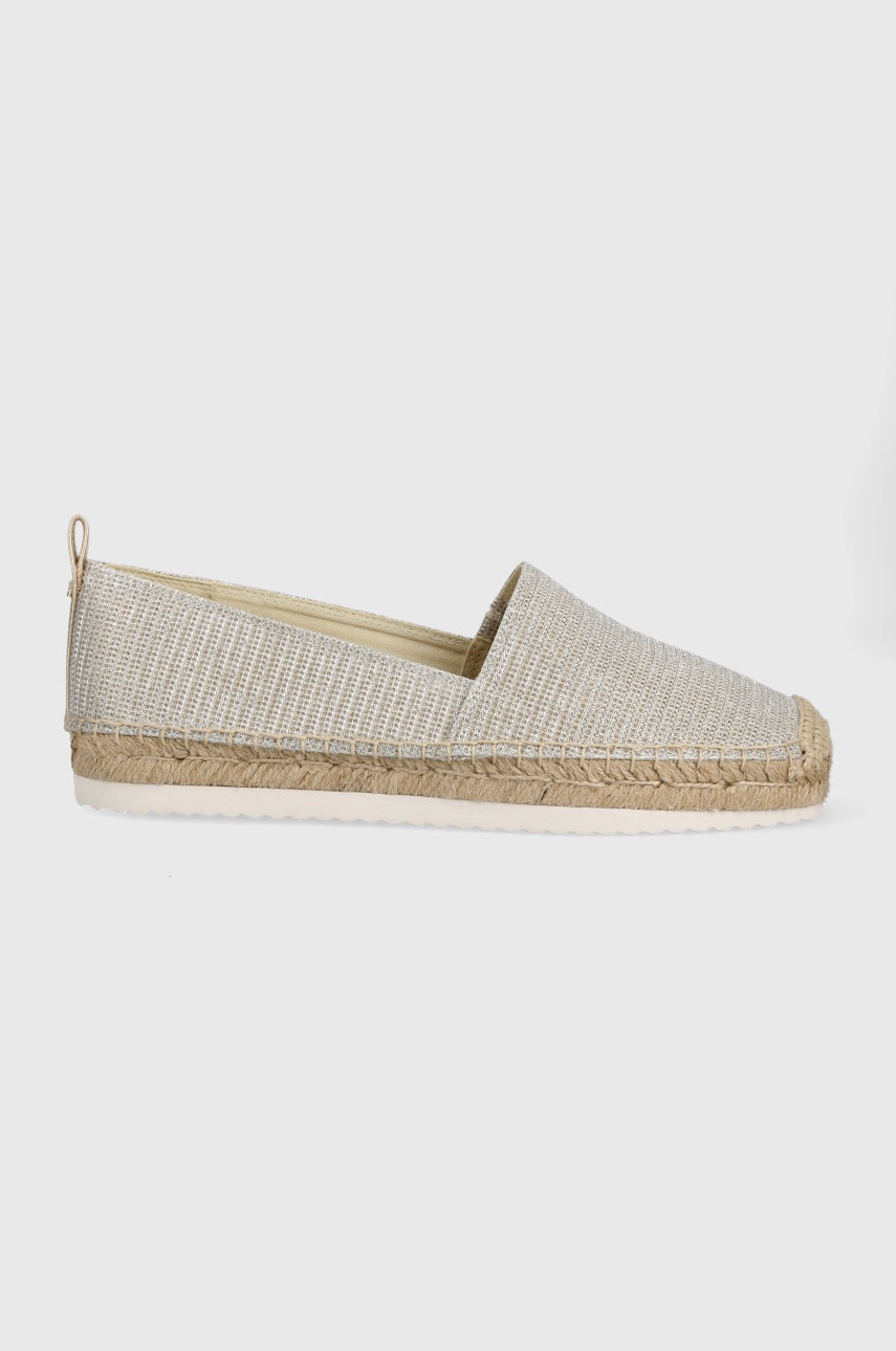 MICHAEL Michael Kors espadrile Lenny Espadrille culoarea argintiu MICHAEL Michael Kors espadrile Lenny Espadrille culoarea argintiu answear.ro