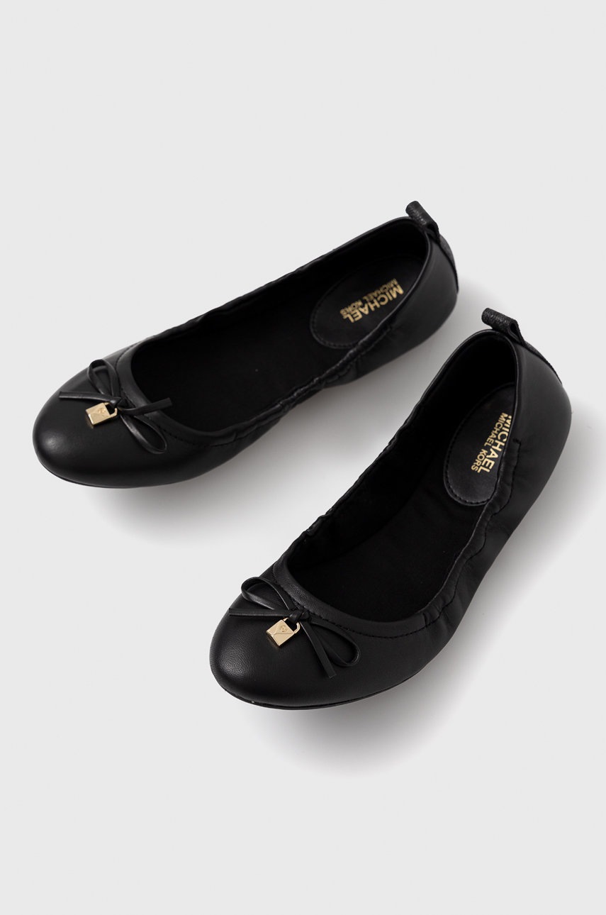 

Шкіряні балетки MICHAEL Michael Kors Juliette Flat колір чорний