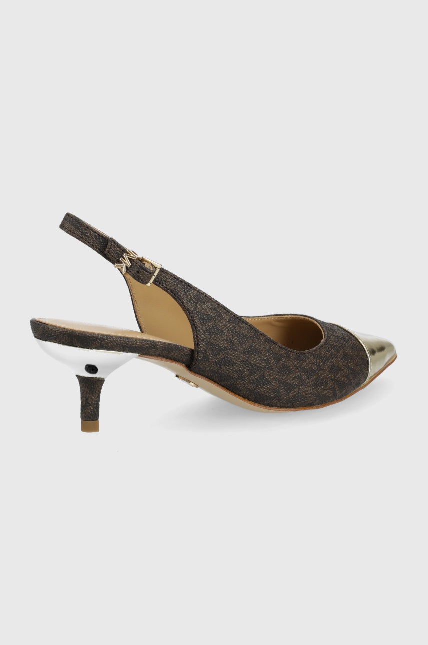 

Туфлі MICHAEL Michael Kors Kadence Toe Cap Kitten колір коричневий