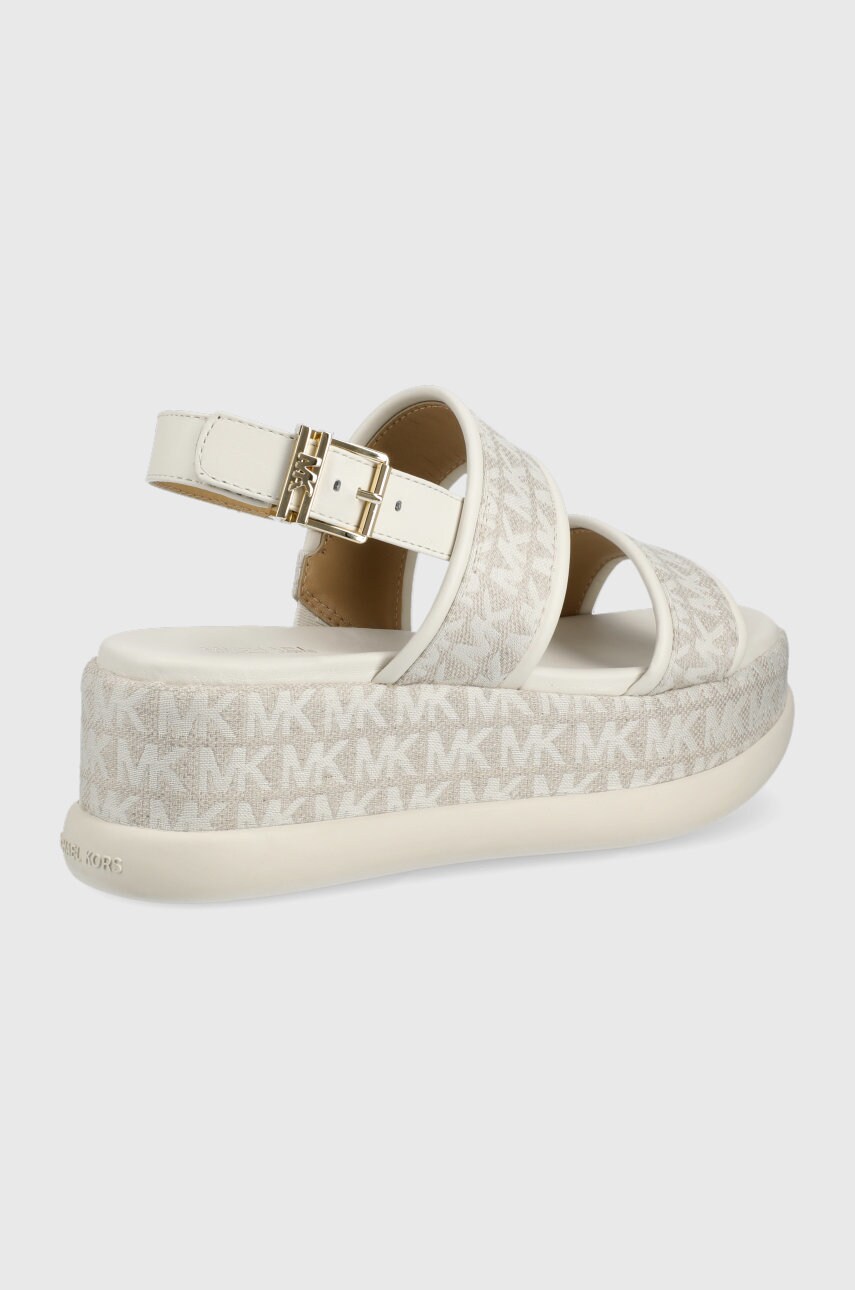 

Сандалі MICHAEL Michael Kors Presley Platform Sandal жіночі колір бежевий на платформі