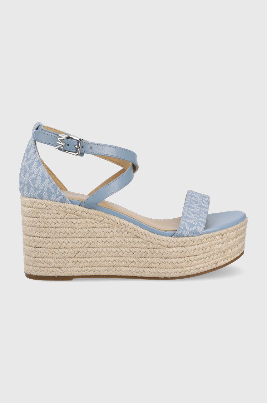 MICHAEL Michael Kors sandale Serena Wedge Espadrille femei, toc pana