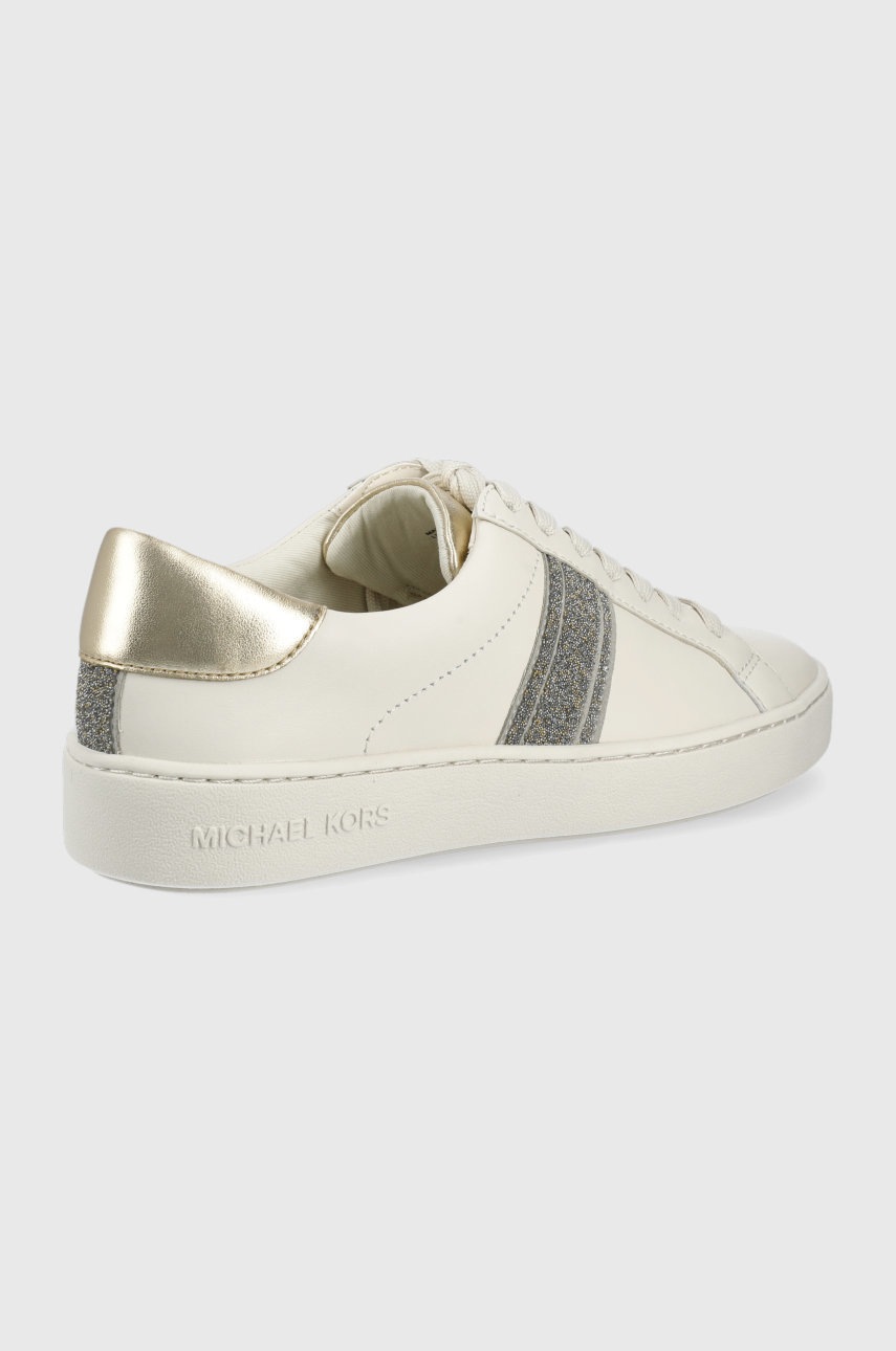 

Кожаные ботинки MICHAEL Michael Kors Irving Stripe Lace Up цвет бежевый