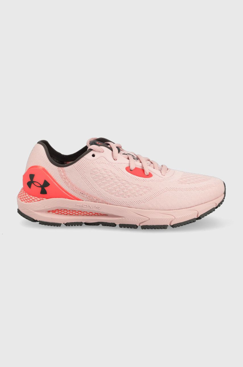 Levně Běžecké boty Under Armour UA W HOVR Sonic 5 růžová barva, 3024906-600