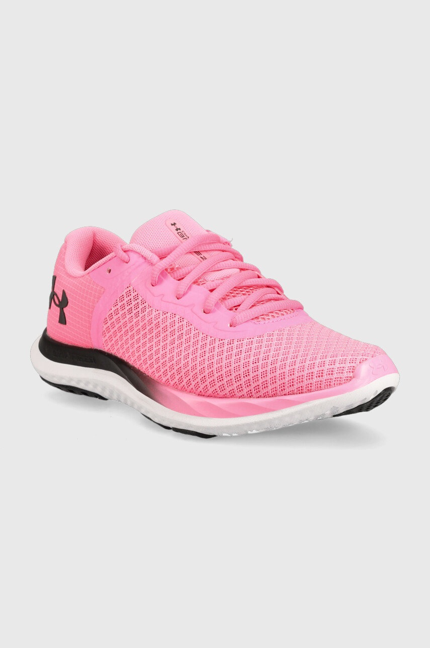 

Бігові кросівки Under Armour UA W Charged Breeze колір рожевий