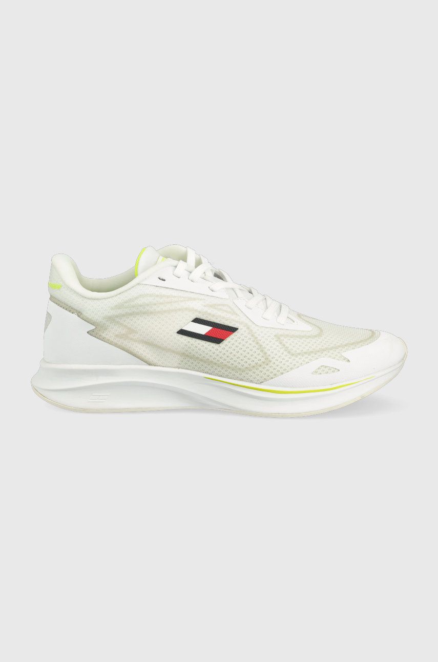 Levně Sportovní boty Tommy Sport Sleek bílá barva