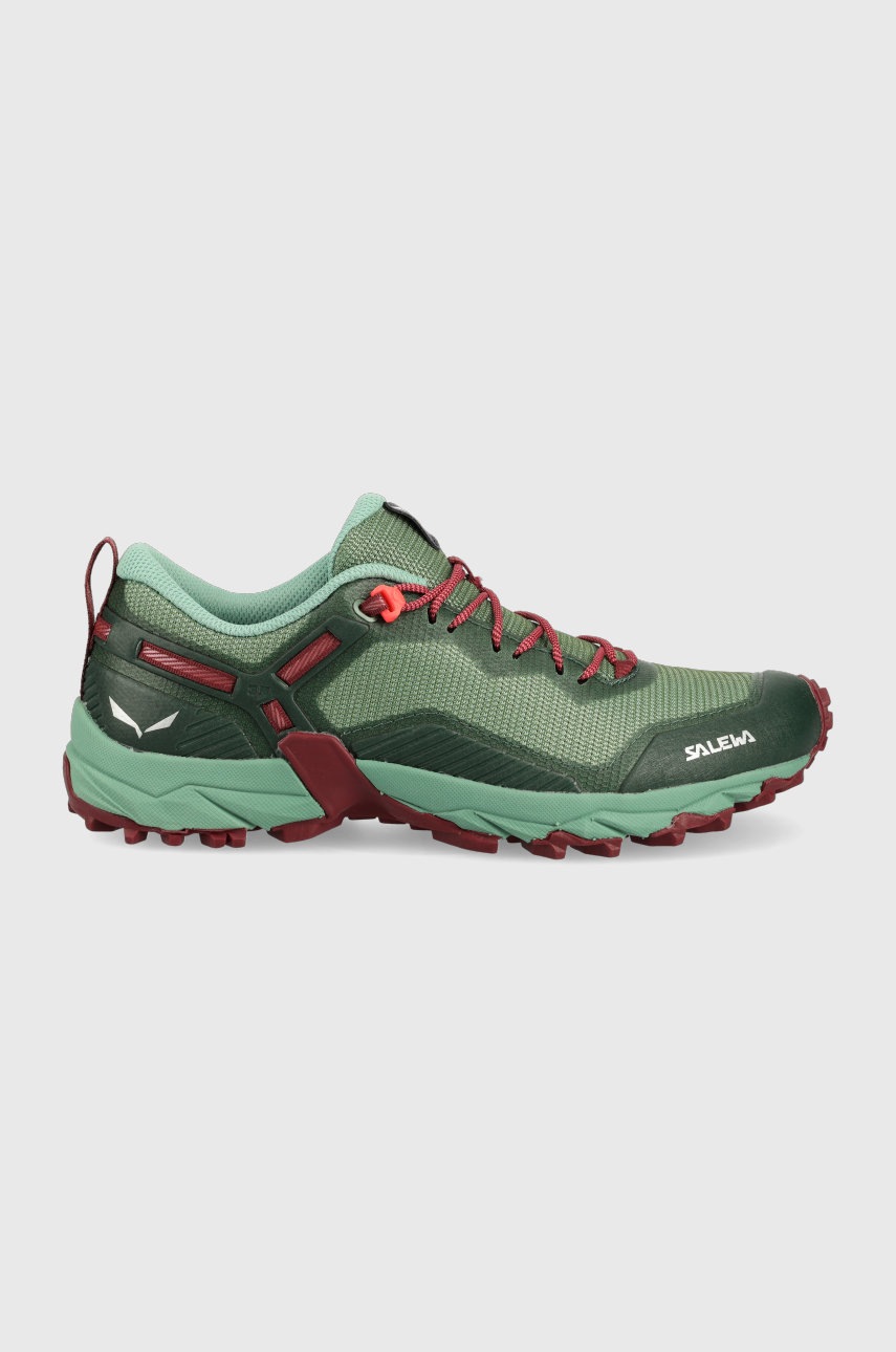 

Обувки Salewa Ultra Train 3 дамски в зелено с лека изолация, Зелен