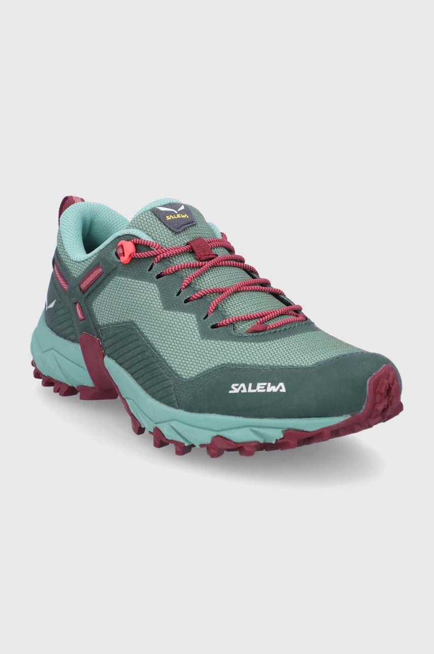 

Ботинки Salewa Ultra Train 3 женские цвет зелёный слегка утеплённый