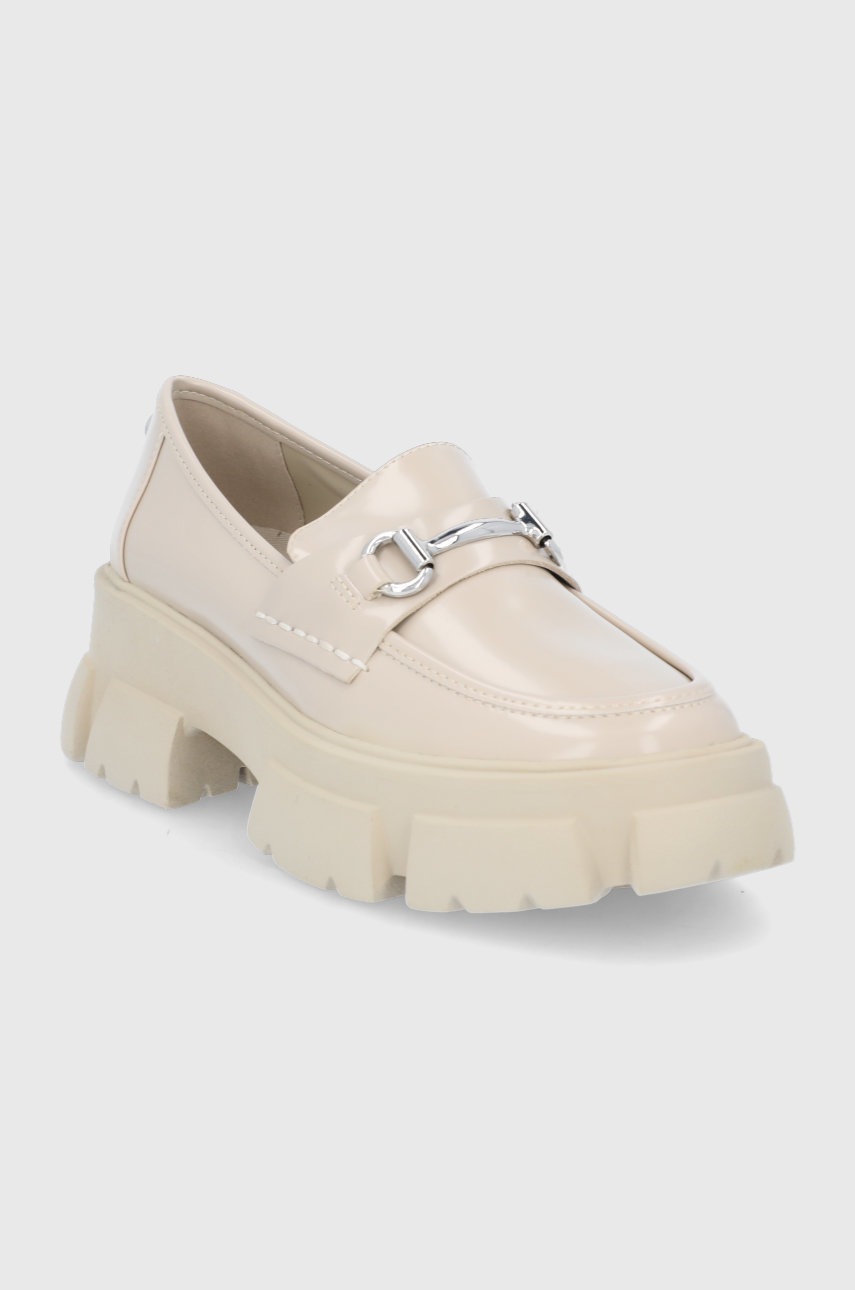 

Мокасины Steve Madden Trifecta женское цвет бежевый на платформе