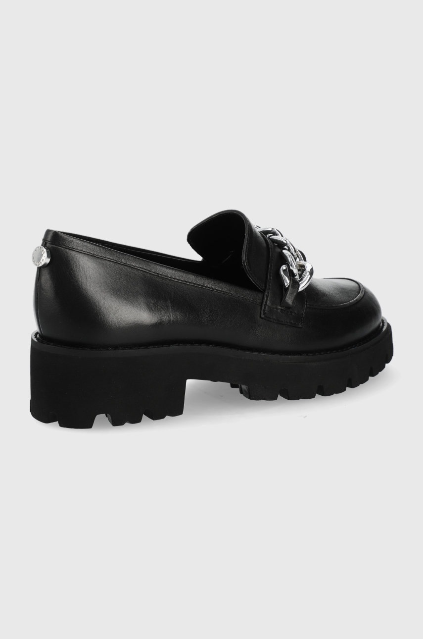 

Шкіряні мокасини Steve Madden Heaven жіночі колір чорний на платформі