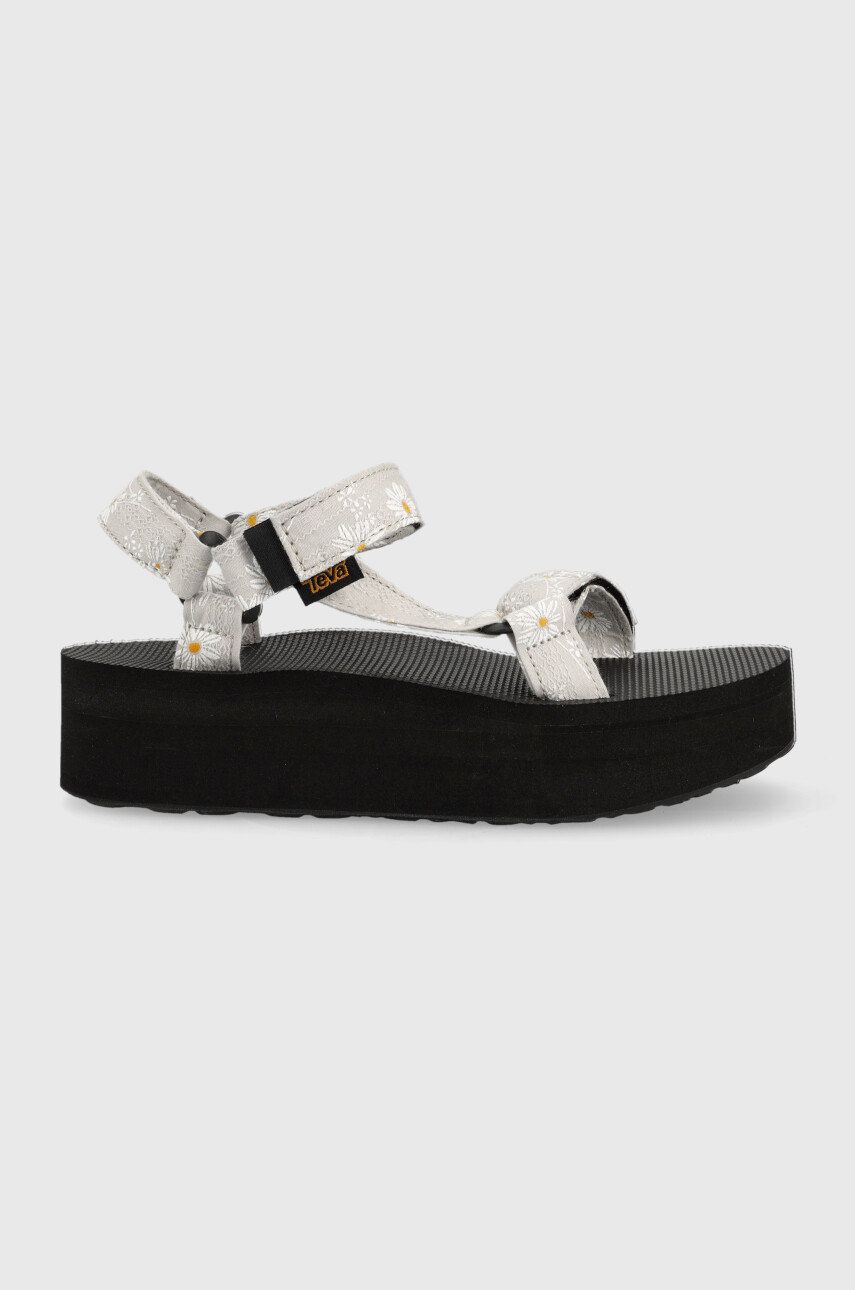 Teva sandale femei, culoarea gri, cu platforma 1125203.GREY-GREY