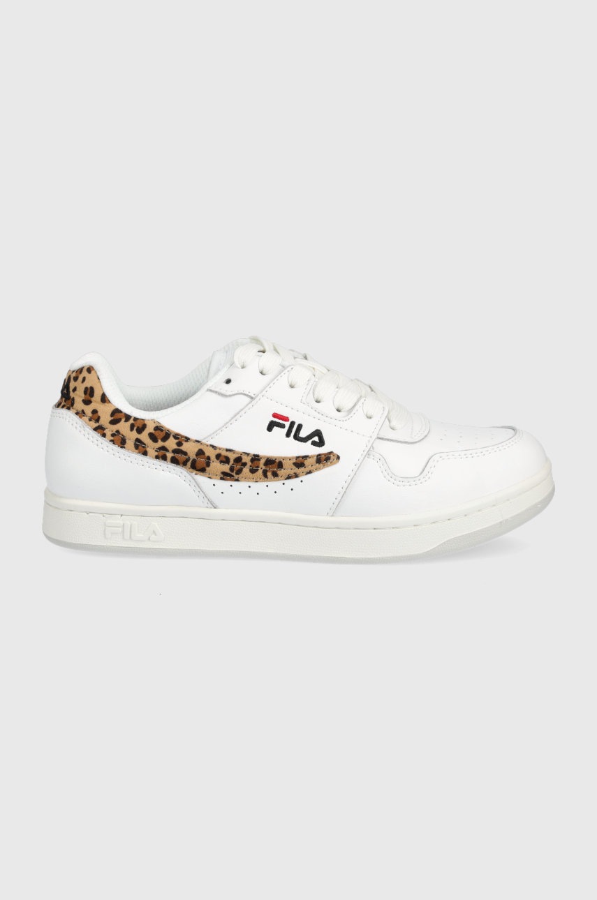 Fila sneakers din piele Arcade culoarea alb