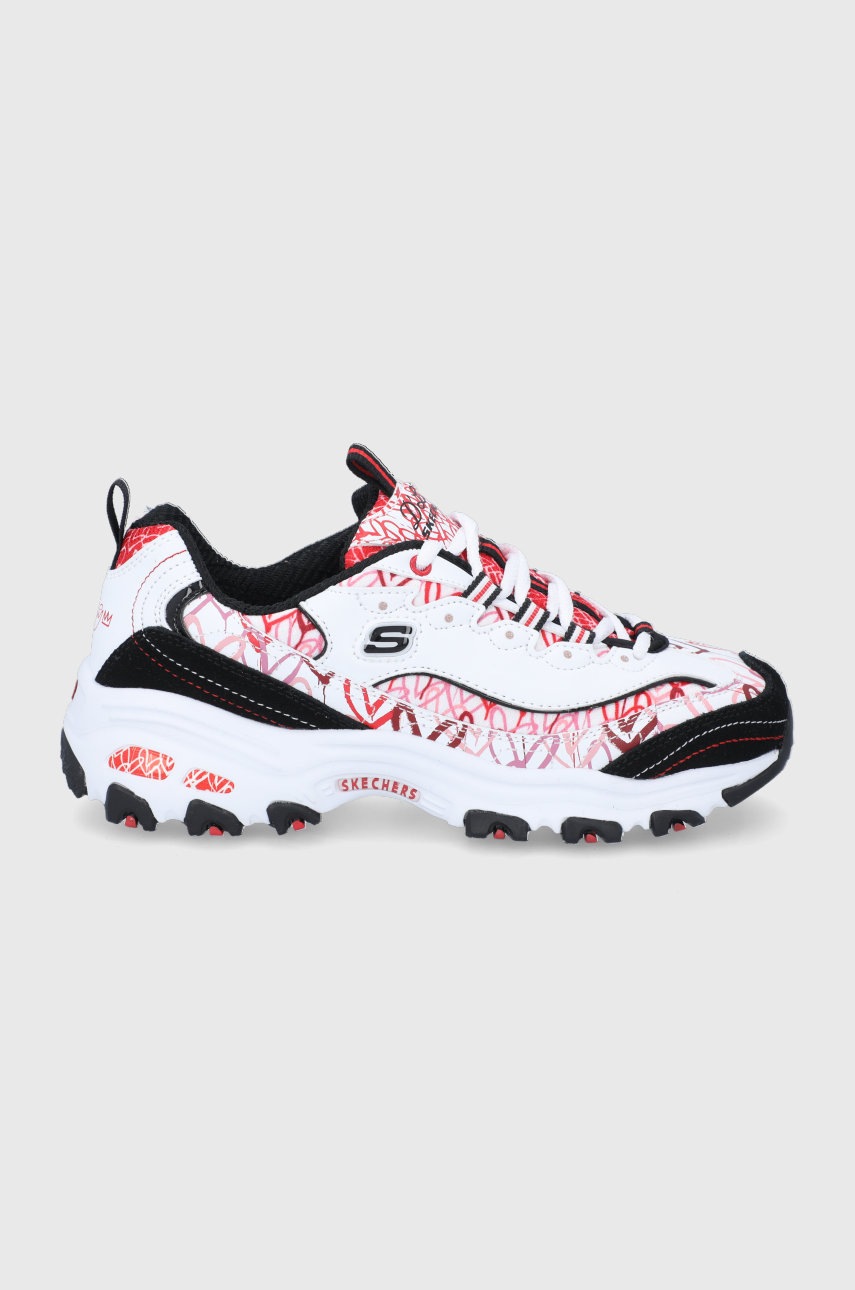 

Обувки Skechers в бяло, Бял
