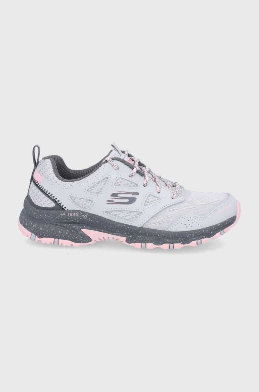 Skechers pantofi femei, culoarea gri