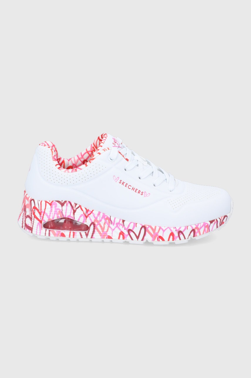 

Обувки Skechers в бяло, Бял