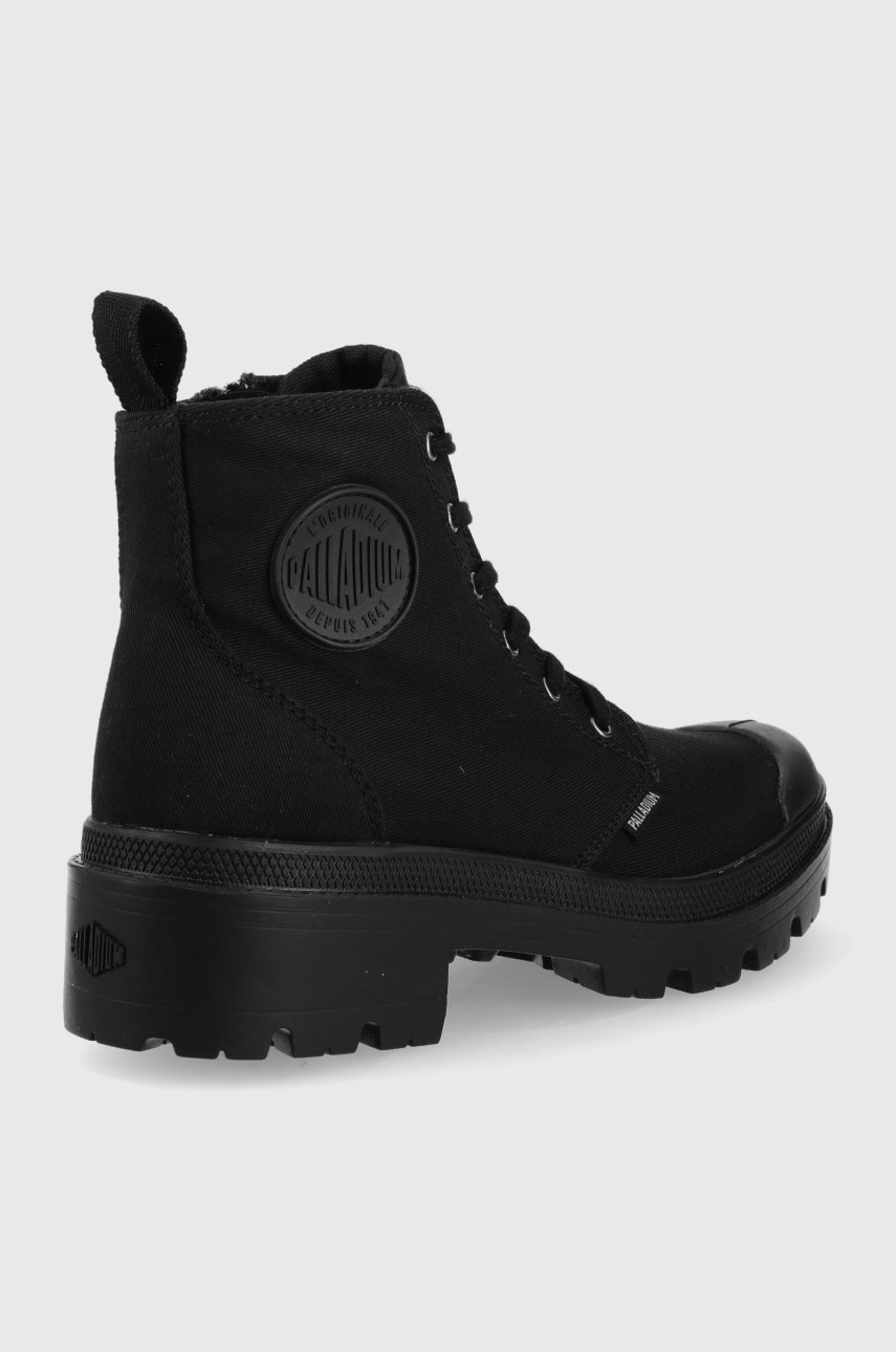 

Кеды Palladium Pallabase Twill женские цвет чёрный