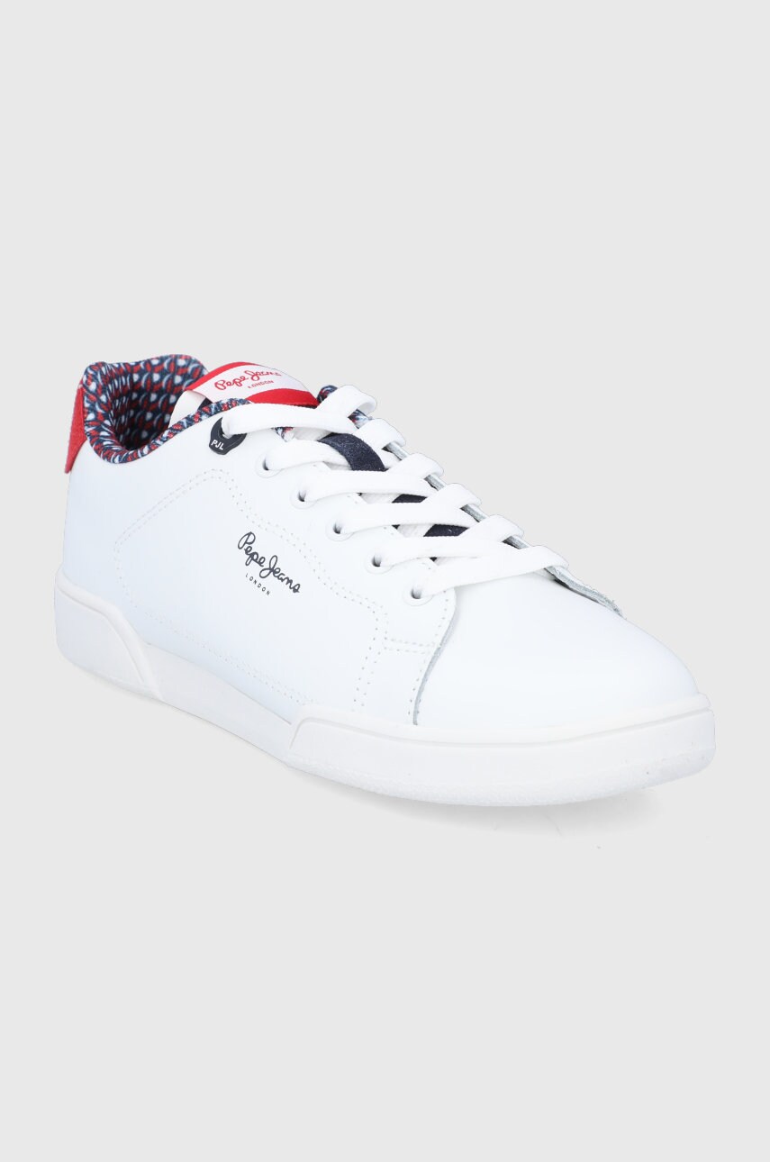 

Кожаные ботинки Pepe Jeans Lambert W Origin цвет белый