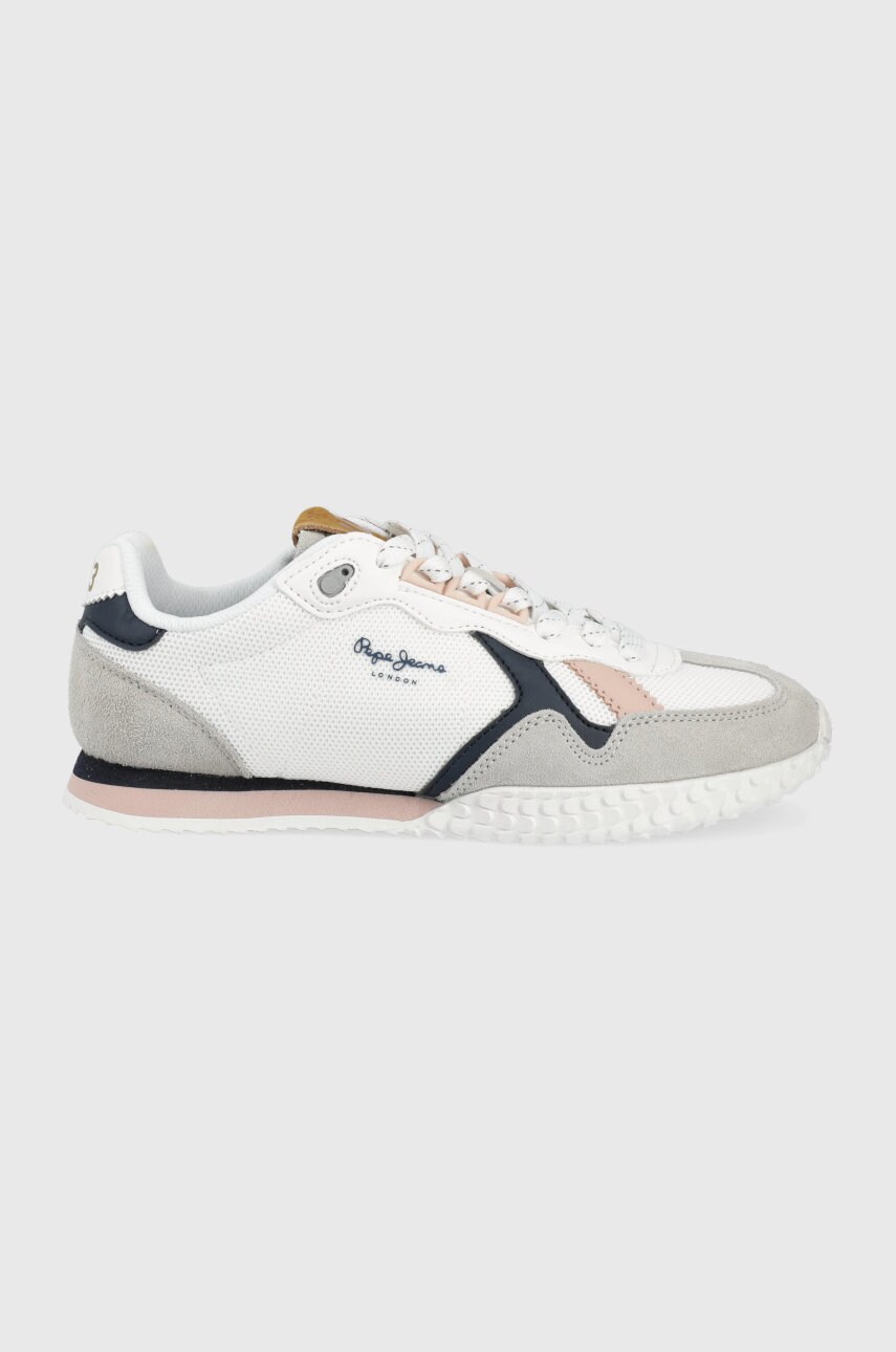 Pepe jeans sneakers holland serie1 capsule woman culoarea alb