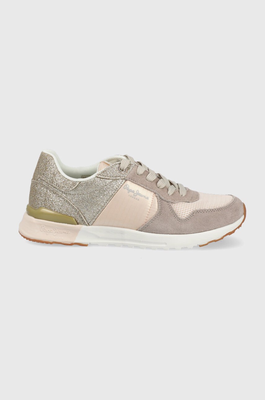 Pepe jeans sneakers verona pro happy culoarea roz