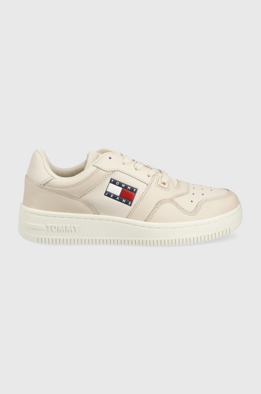

Маратонки Tommy Jeans в бежово, Бежов