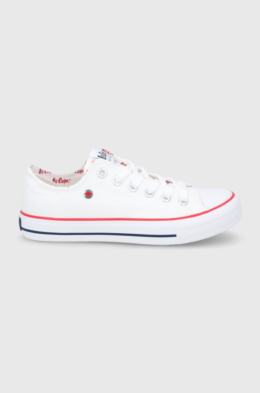 

Ниски кецове Lee Cooper дамско в бяло, Бял