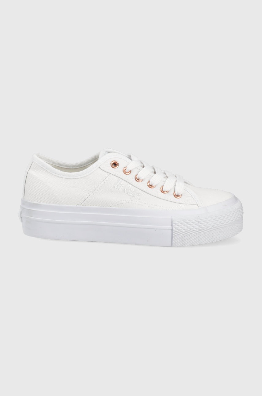 

Ниски кецове Lee Cooper дамско в бяло, Бял