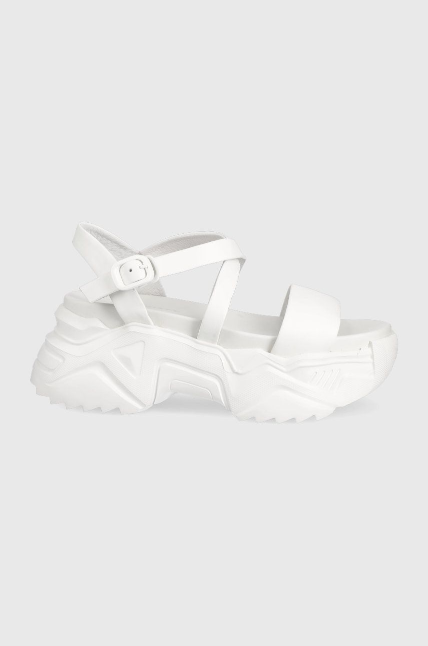 Miss Sixty sandale de piele femei, culoarea alb, cu platforma Answear 2023-05-28