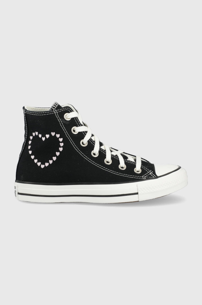 

Високи кецове Converse Chuck Taylor All Star дамски в черно, Черен