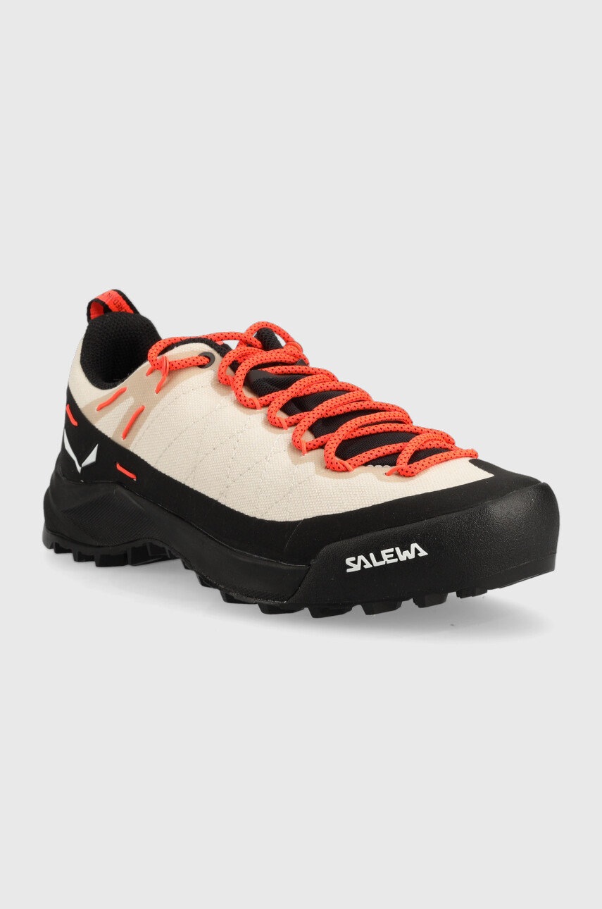 

Черевики Salewa Wildfire Canvas жіночі колір бежевий
