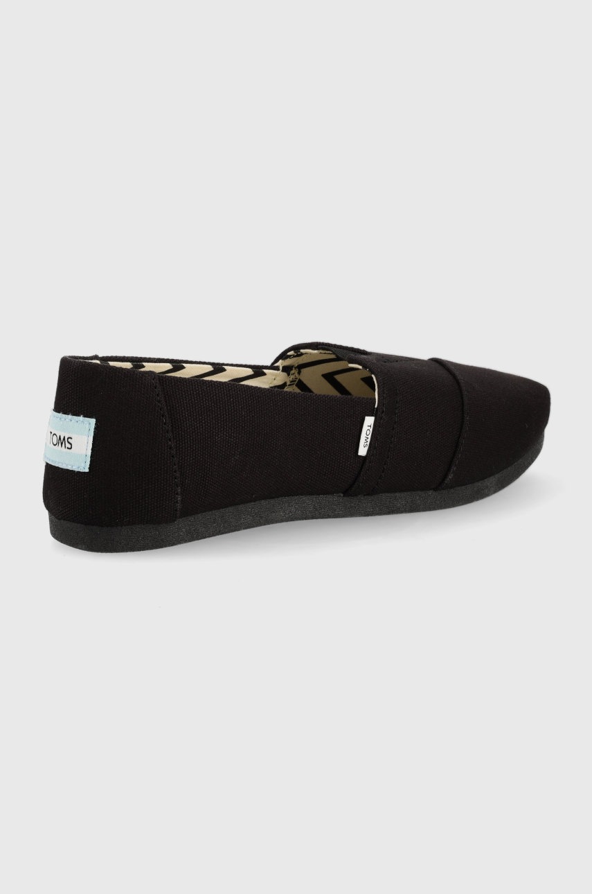 Εσπαντρίγιες Toms Alpargata χρώμα: μαύρο φωτογραφία